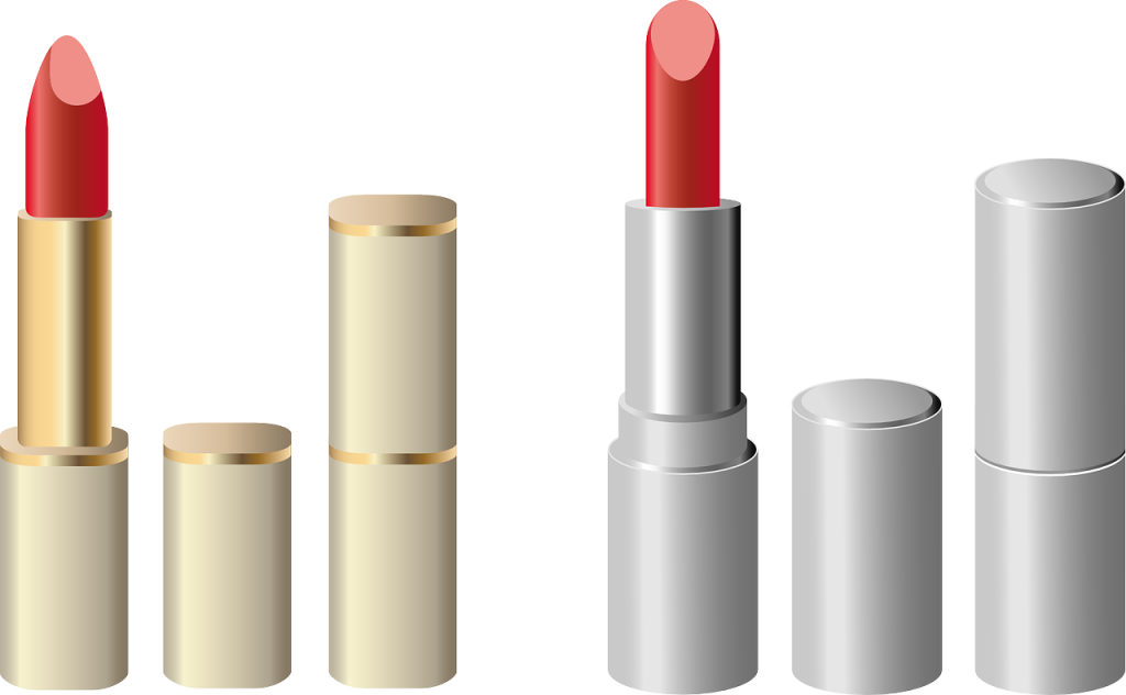 Zwei Lippenstifte als Grafik